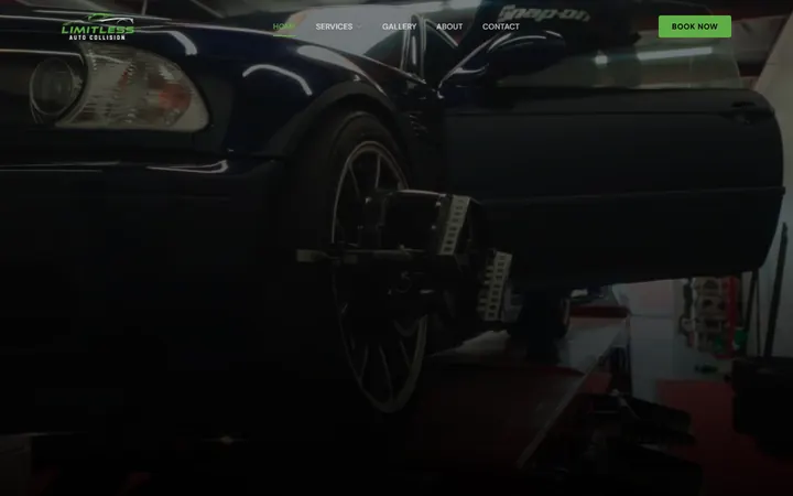Limitless Auto Collision website