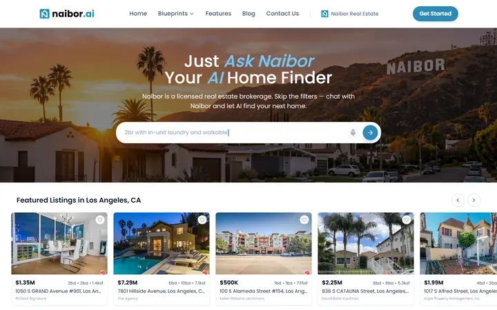 Naibor.ai website