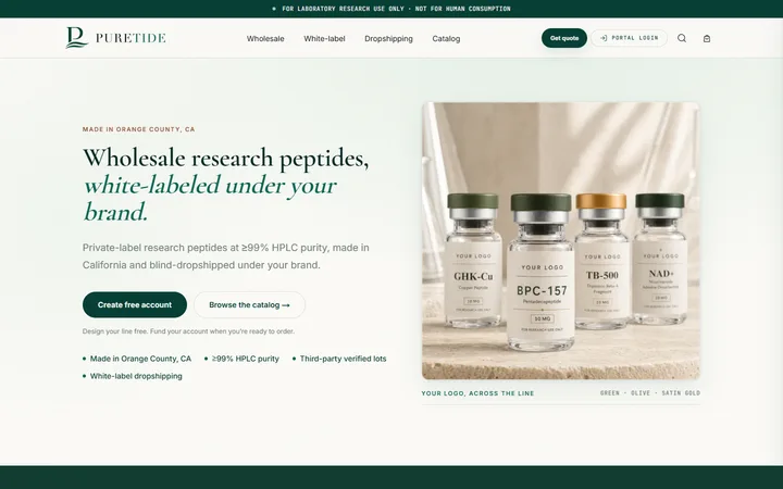 PureTide Sciences website